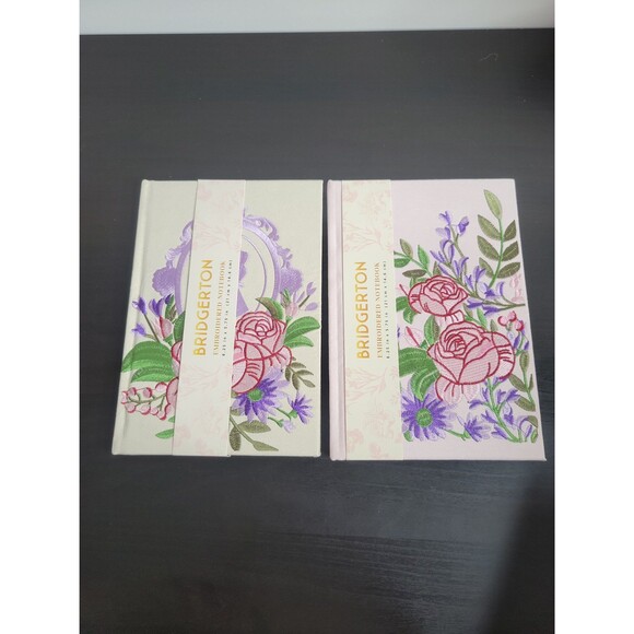 Set of bridgerton embroidered notebooks - Picture 1 of 7